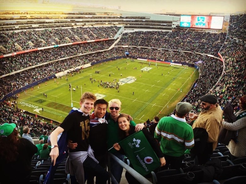 All Blacks vs Ireland rugby game at Soldier Field stadium in Chicago, Illinois, United States of America