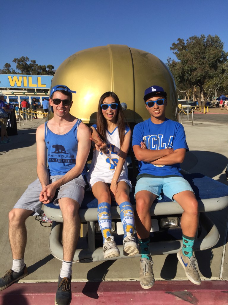 Dylan and friends at UCLA football game